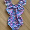 Maiô Feminino Infantil Detalhe na Manga Sereia Fernanda Ramos Kids