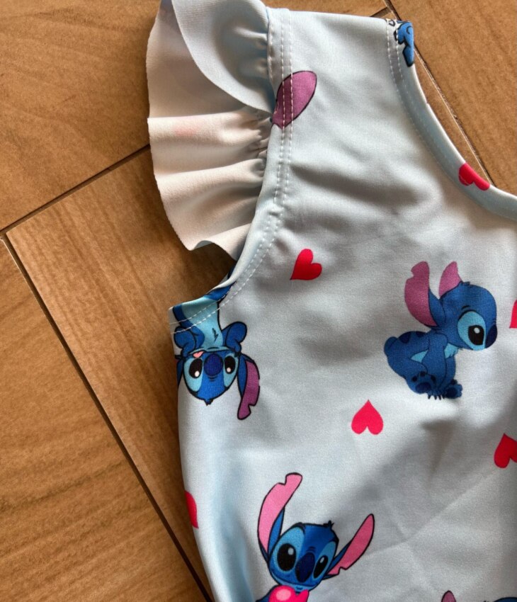 fernandaramoskids com br Maio Feminino Infantil Stitch Fundo Azul 1