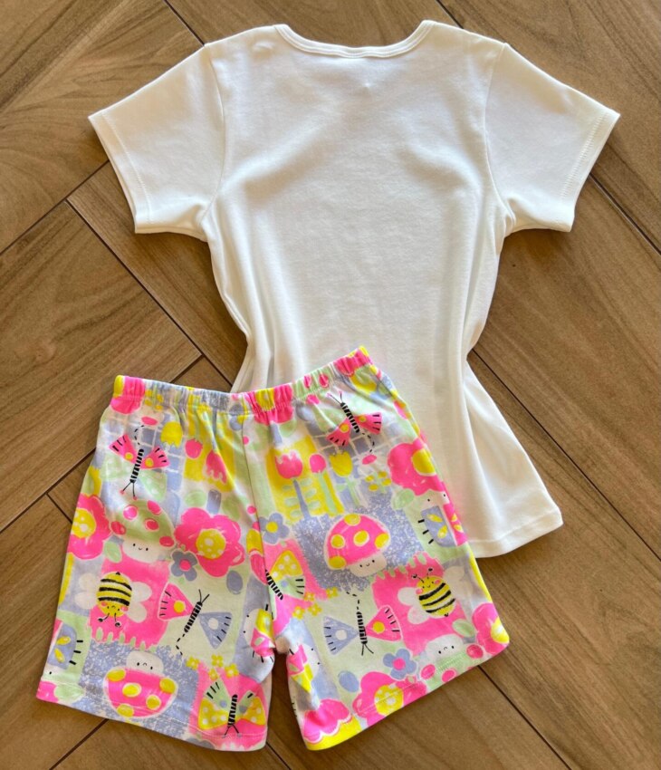 fernandaramoskids com br Pijama Infantil Feminino Blusa e Short Suede Joaninha 2