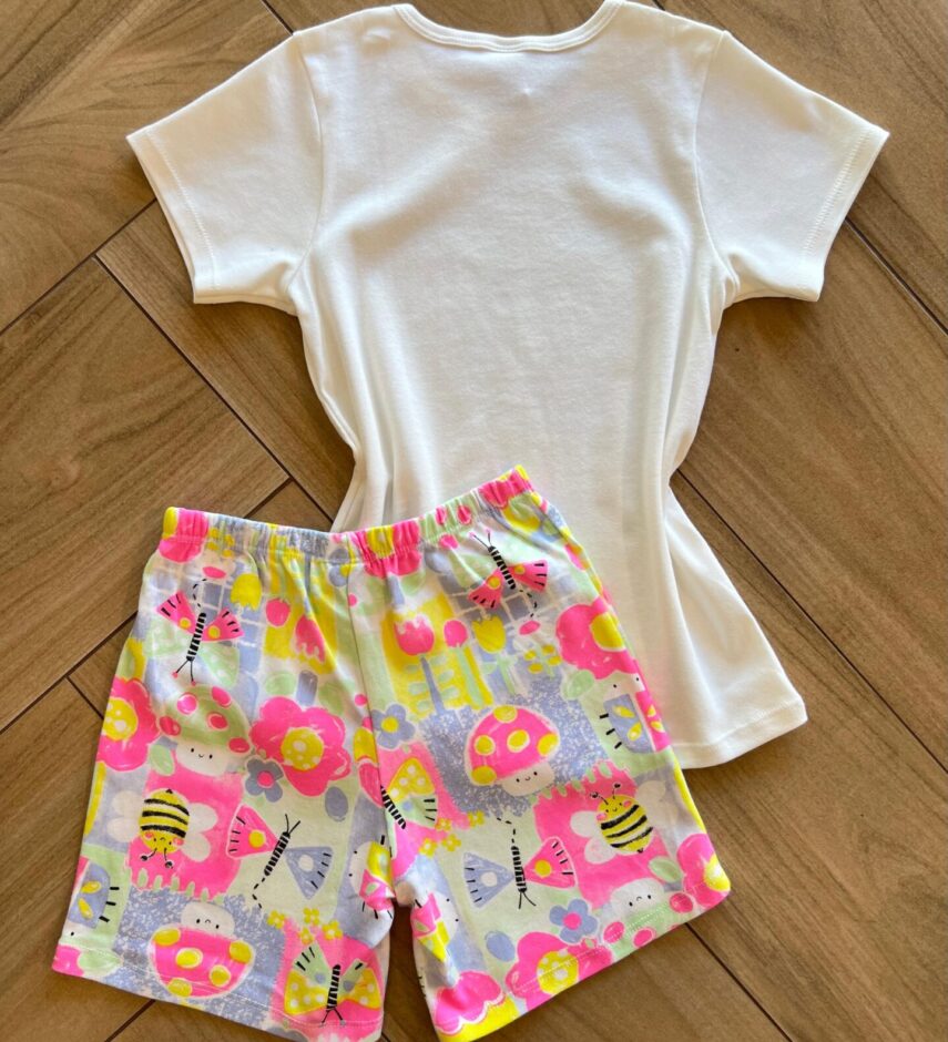 fernandaramoskids com br Pijama Infantil Feminino Blusa e Short Suede Joaninha 2