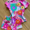 fernandaramoskids com br Pijama Infantil Feminino Rosa Blusa e Short Unicórnio Flor 2