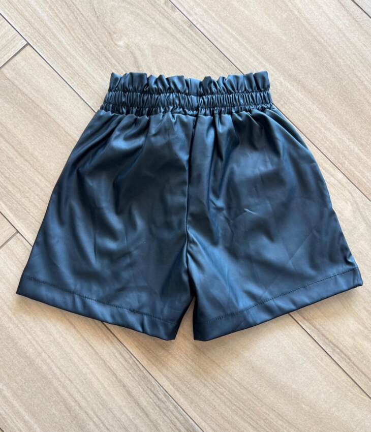 fernandaramoskids com br Short Infantil Feminino Couro com Bolsos Lateral 2