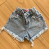 Short Infantil Feminino Jeans Com Brilho Fernanda Ramos Kids
