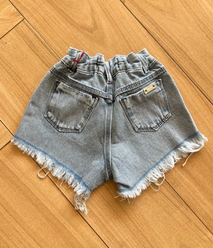 fernandaramoskids com br Short Infantil Feminino Jeans Com Brilho 2