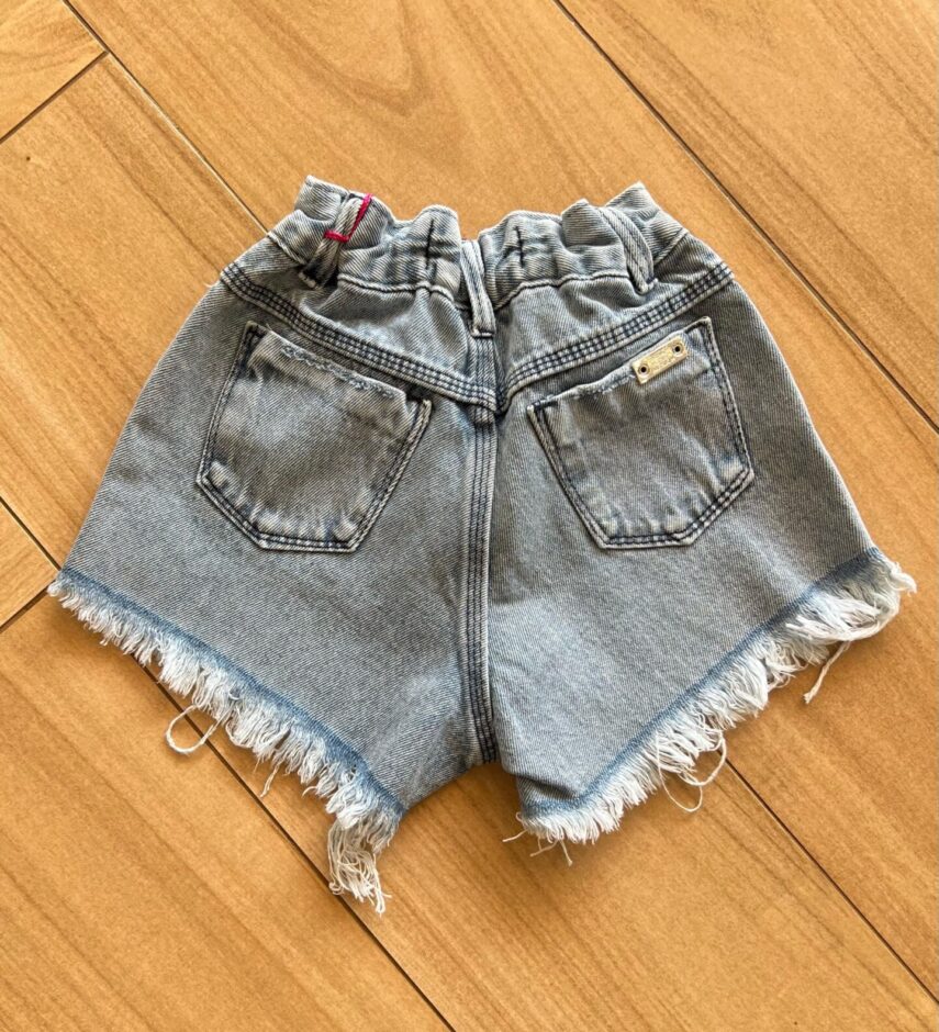 fernandaramoskids com br Short Infantil Feminino Jeans Com Brilho 2