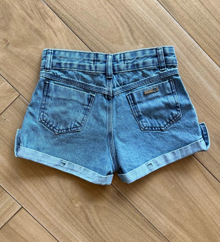 fernandaramoskids com br Short Infantil Feminino Jeans com Detalhe em Lastex no Bolso2