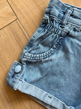 fernandaramoskids com br Short Infantil Feminino Jeans com Detalhe em Lastex no Bolso1
