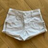 Short Infantil Feminino Jeans Detalhe em Strass Branco Fernanda Ramos Kids