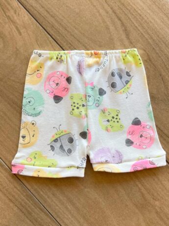 fernandaramoskids com br Short Infantil Feminino Lilás Estampa What´s Up Off White2