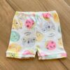 Short Infantil Feminino Lilás Estampa What´s Up Off White Fernanda Ramos Kids
