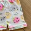fernandaramoskids com br Short Infantil Feminino Lilás Estampa What´s Up Off White1