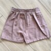 fernandaramoskids com br Short Infantil Feminino Marrom com Botões 1
