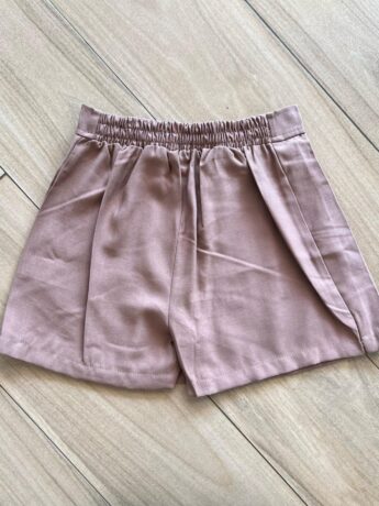 fernandaramoskids com br Short Infantil Feminino Marrom com Botões 1