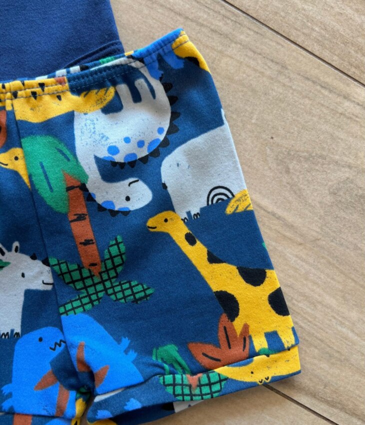 fernandaramoskids com br Short Infantil Masculina Estampado Dinossauro Azul1