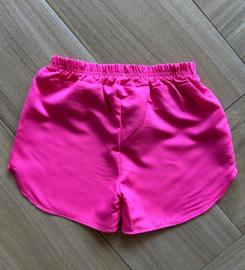 fernandaramoskids com br Short Saia Evase Infantil Feminino Pink com Amarração2