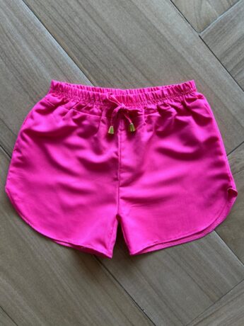 Short Infantil Feminino Pink com Amarração Fernanda Ramos Kids