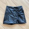 Short Saia Infantil Feminino Laço Preto Fernanda Ramos Kids