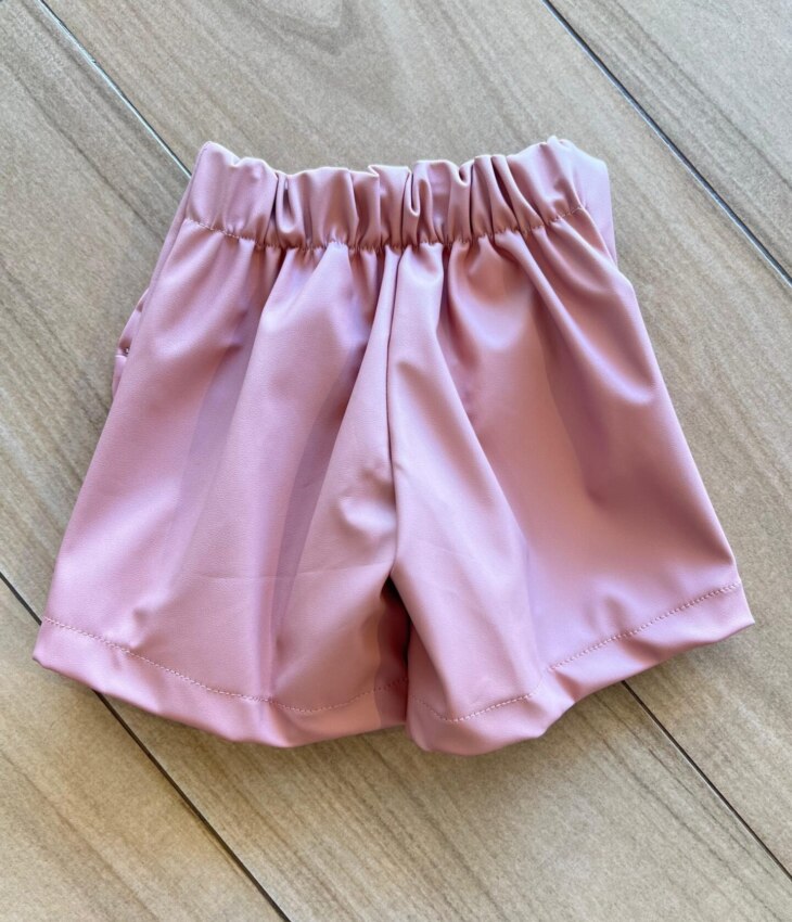 fernandaramoskids com br Short Saia Infantil Feminino Laço Rose 2