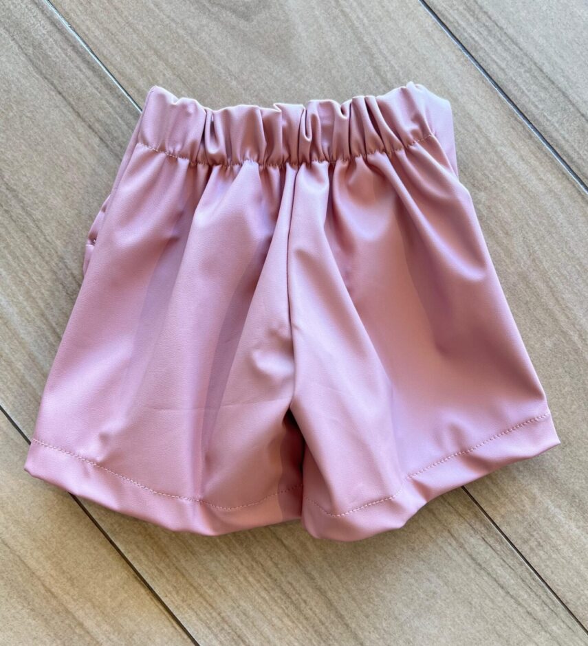 fernandaramoskids com br Short Saia Infantil Feminino Laço Rose 2