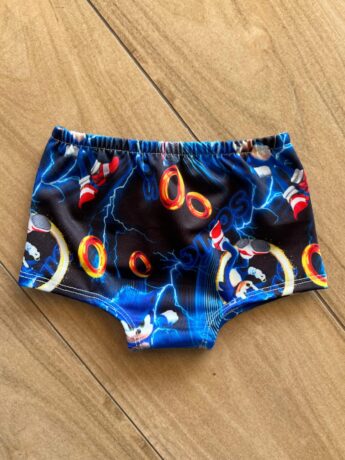 Sunga Masculina Infantil Estampa Sonic Azul Fernanda ramos kids