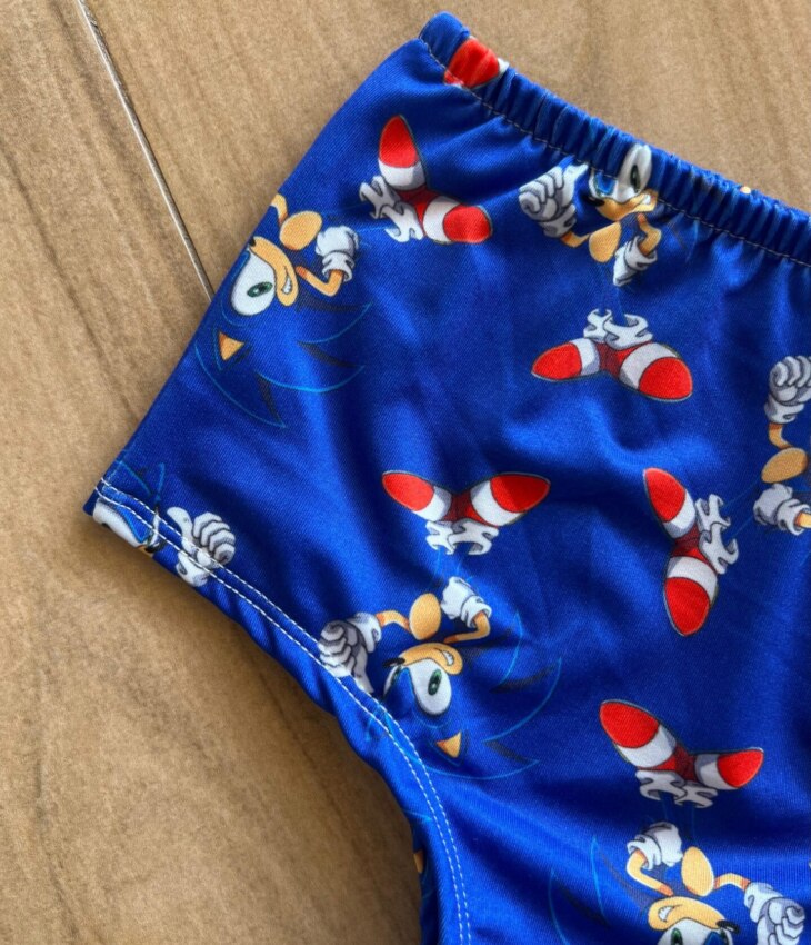 fernandaramoskids com br Sunga Masculina Infantil Estampada de Sonic 1