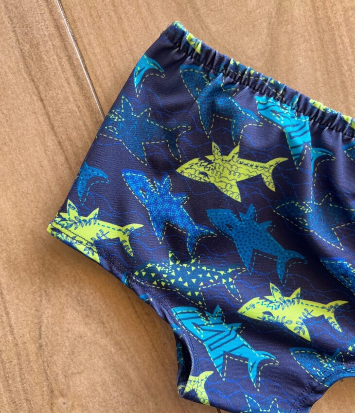 fernandaramoskids com br Sunga Masculina Infantil Estampada de Tubarão 1