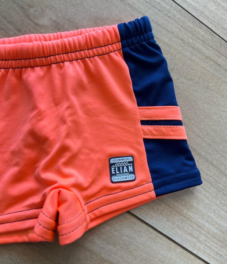 fernandaramoskids com br Sunga Masculina Infantil Laranja Neon 1