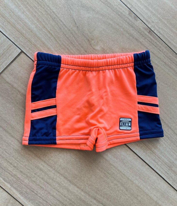 Sunga Masculina Infantil Laranja Neon Fernanda ramos kids