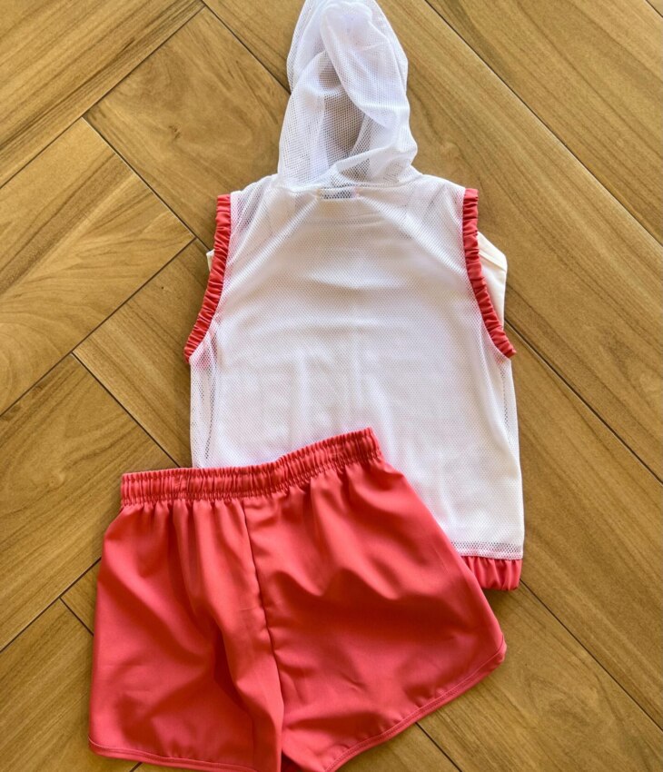 fernandaramoskids com br Trijunto Infantil Feminino Regata Alça, Short Rosa e Sobreposição 3
