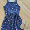 Vestido Infantil Feminino Alça Fina Florzinha Fernanda Ramos Kids