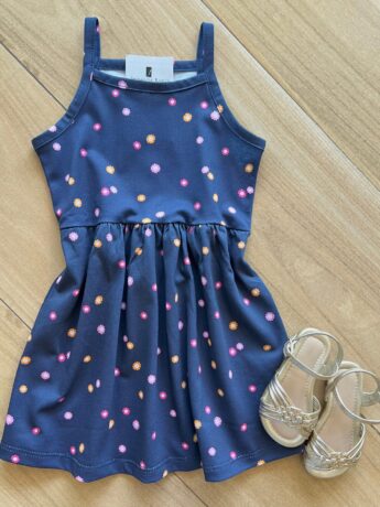 Vestido Infantil Feminino Alça Fina Florzinha Fernanda Ramos Kids