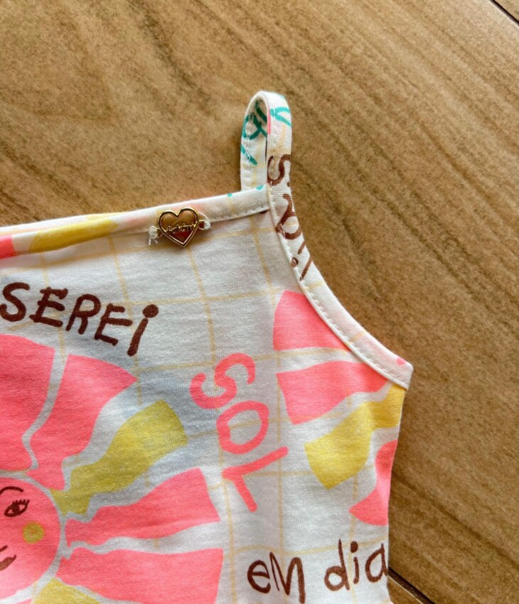 fernandaramoskids com br Vestido Infantil Feminino Alça Fina Serei Sol Estampa Rosa1