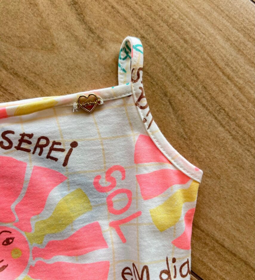 fernandaramoskids com br Vestido Infantil Feminino Alça Fina Serei Sol Estampa Rosa1