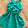 fernandaramoskids com br Vestido Infantil Feminino Alcinha e Detalhe Laço Verde1