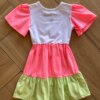 fernandaramoskids com br Vestido Infantil Feminino Borboleta Rosa Neon 2