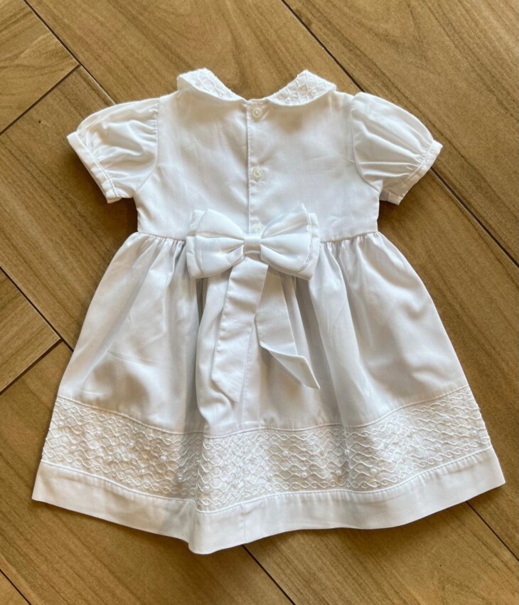 fernandaramoskids com br Vestido Infantil Feminino Branco com Pérola 3