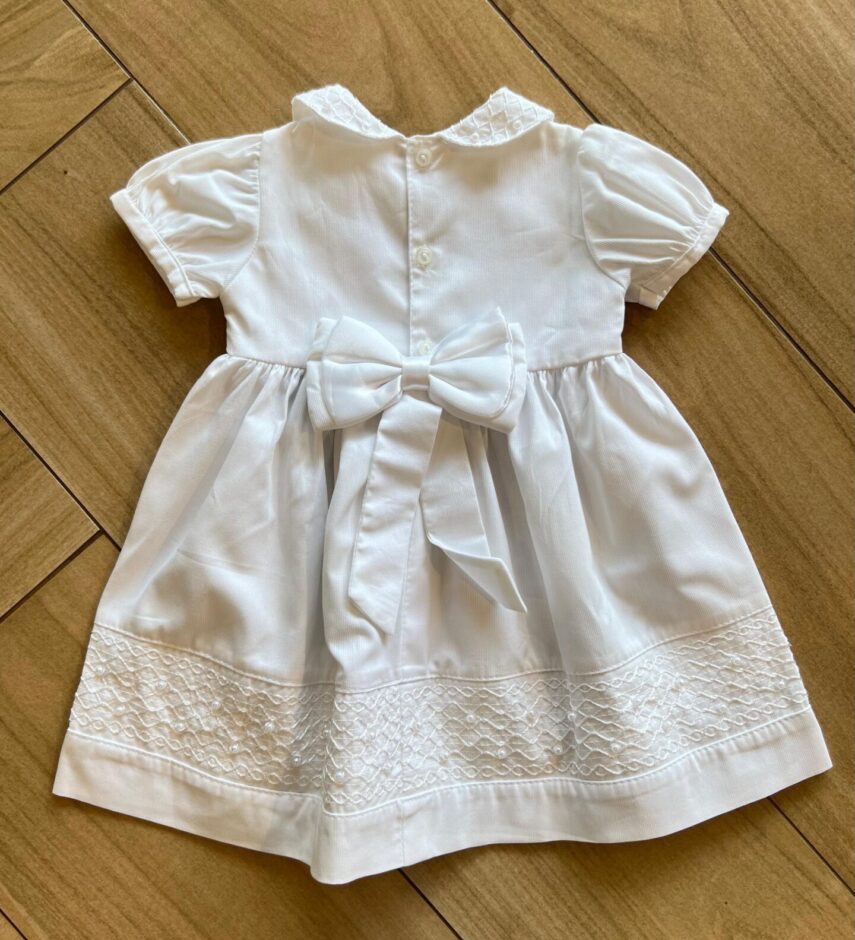 fernandaramoskids com br Vestido Infantil Feminino Branco com Pérola 3