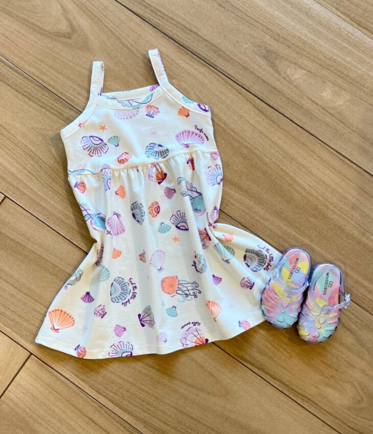 fernandaramoskids com br Vestido Infantil Feminino Curto Alça Fina e Rodado Off White1
