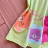 fernandaramoskids com br Vestido Infantil Feminino Curto Amplo Vamos Brincar Muito Verde Lima1