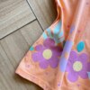 fernandaramoskids com br Vestido Infantil Feminino Curto Laranja com Flor 1
