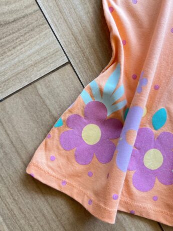 fernandaramoskids com br Vestido Infantil Feminino Curto Laranja com Flor 1