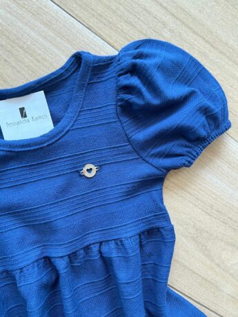 fernandaramoskids com br Vestido Infantil Feminino Curto Azul 1