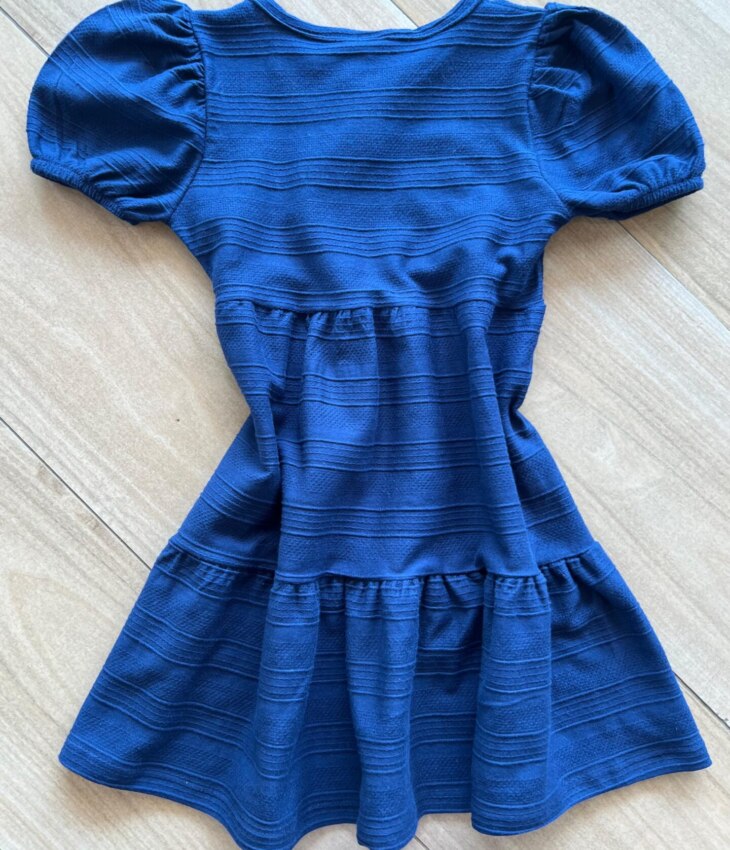 fernandaramoskids com br Vestido Infantil Feminino Curto Azul 2