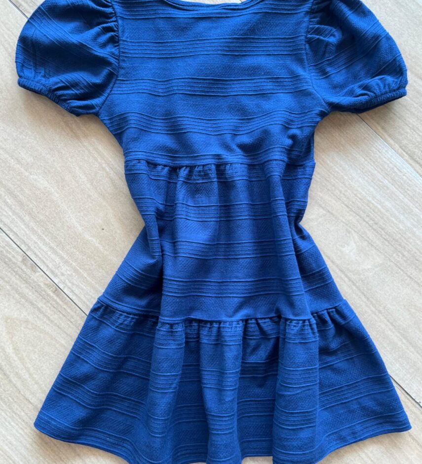 fernandaramoskids com br Vestido Infantil Feminino Curto Azul 2
