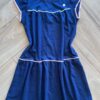 Vestido Infantil Feminino Curto Azul Com Detalhe de Aplicação Fernanda Ramos Kids