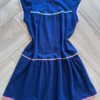 fernandaramoskids com br Vestido Infantil Feminino Curto Azul Com Detalhe de Aplicação 1