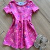 Vestido Infantil Feminino Curto Beau Soleil Pink Fernanda Ramos Kids