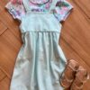 Vestido Infantil Feminino Curto com Blusa Manga Curta Estampado Fernanda Ramos Kids