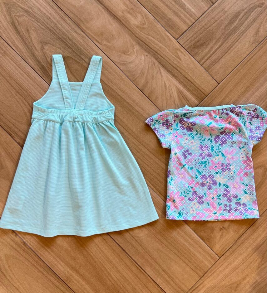 fernandaramoskids com br Vestido Infantil Feminino Curto com Blusa Manga Curta Estampado2