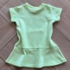 Vestido Infantil Feminino Curto com Bolso e Detalhe na Manga Verde Fernanda Ramos Kids